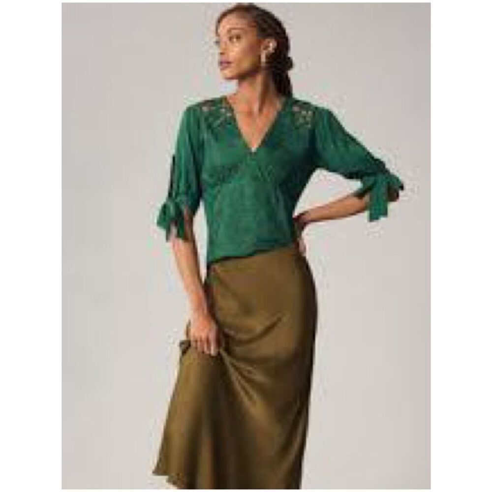 Anthropologie Tiny Ophelia Embroidered Top